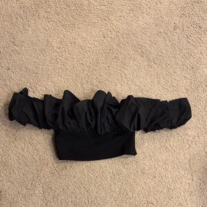 Zara Elegant Black Top